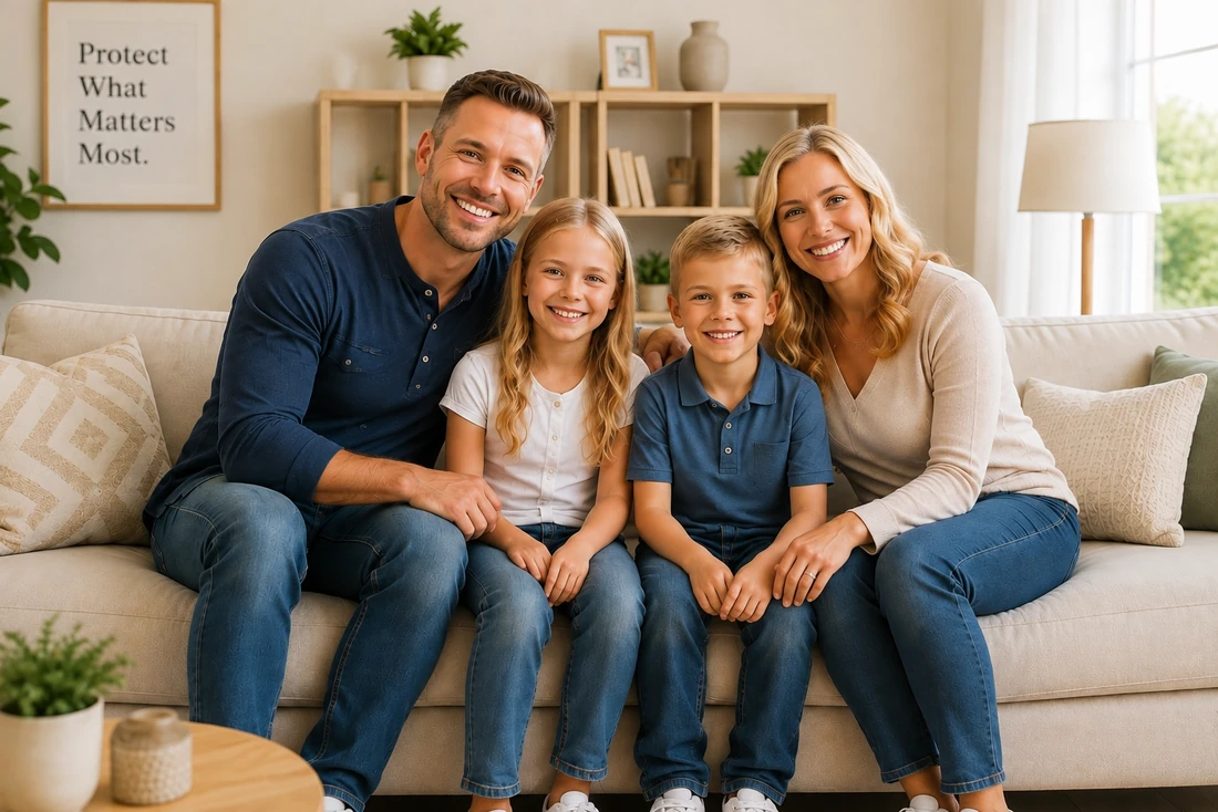 Family protected by insurance