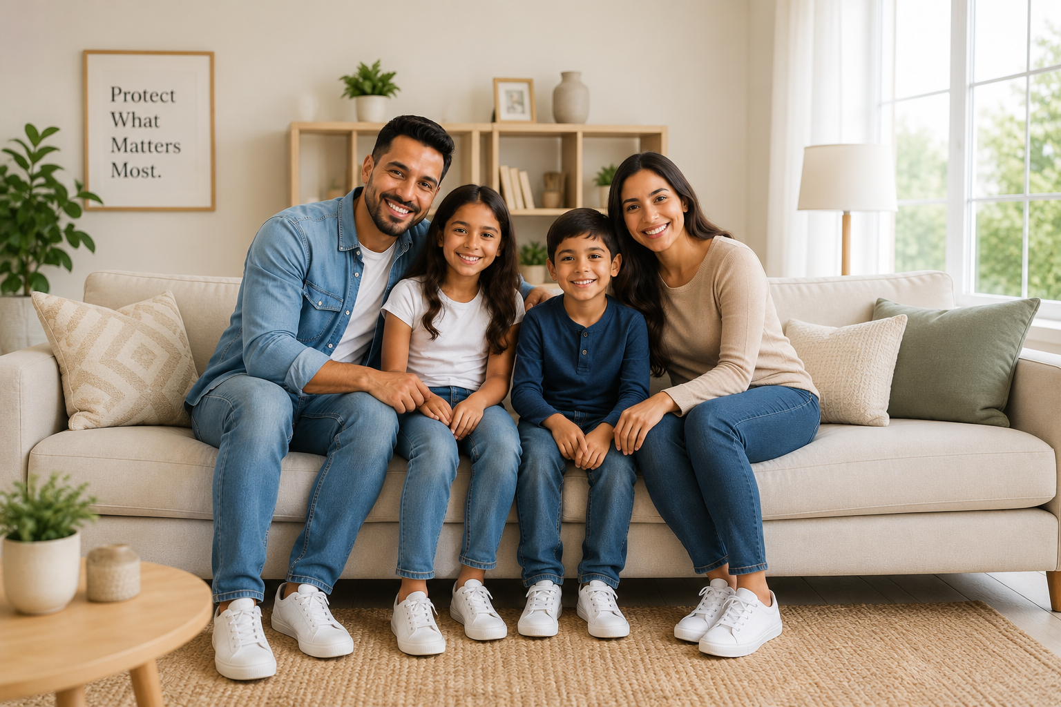 Family protected by insurance